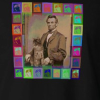 Abraham Lincoln and his Cat Dixie T-shirt