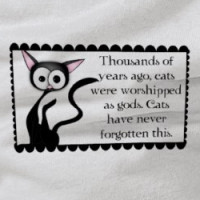 Cats were worshipped as gods. T-shirt