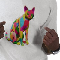 Crazy Calico Cat T-shirt