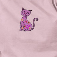 Funky cat cartoon T-shirt