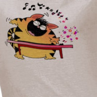 LOL Cats | Fat Cat Musician T-shirt