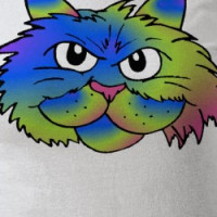 Tie-Dye Cat T-shirt